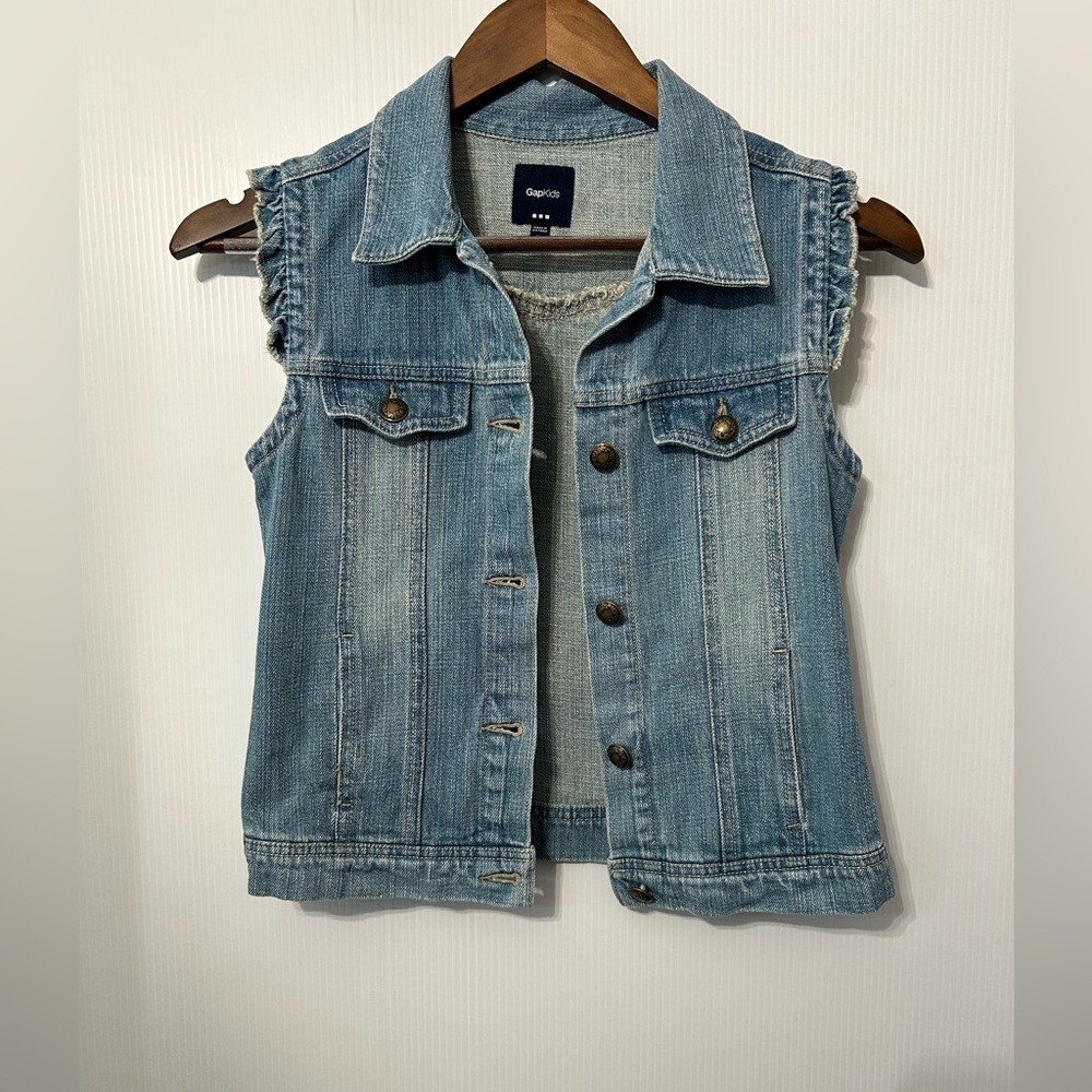 GAP Kids Denim Vest Size XL (12) - Picture 10 of 11
